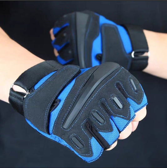 Student Style half-finger gloves for men, fingerless outdoor fitness and cycling design