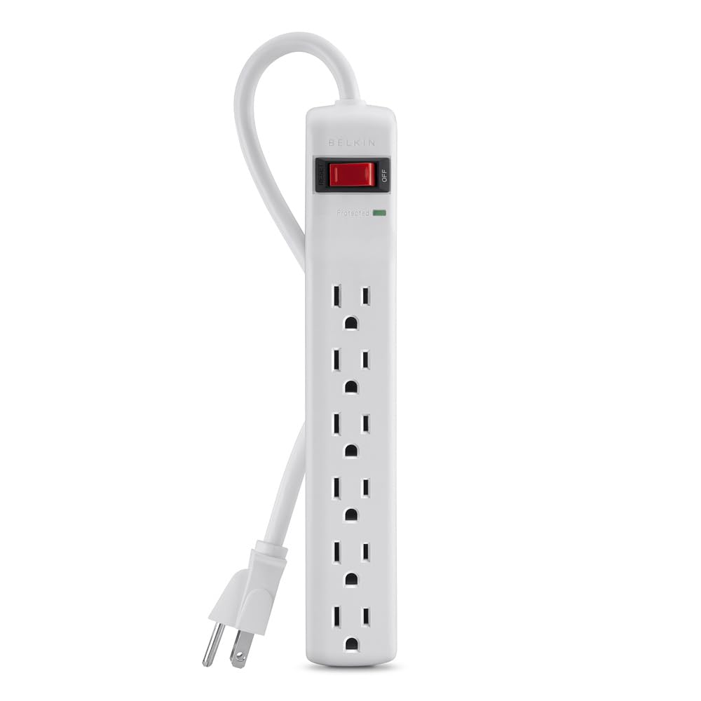 Belkin 6-Outlet Surge Guard with 3-Ft Cord