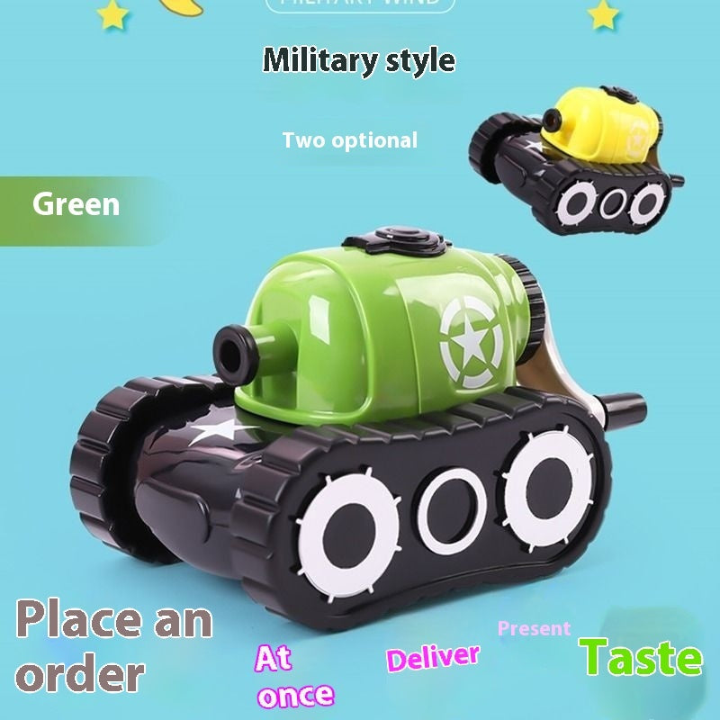 Student hand tank pencil sharpener for kindergarten, compact manual pencil sharpener with shavings container