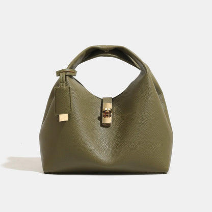 Fashionable handheld shopping basket crossbody bag in a woven design, shown in a neutral color
