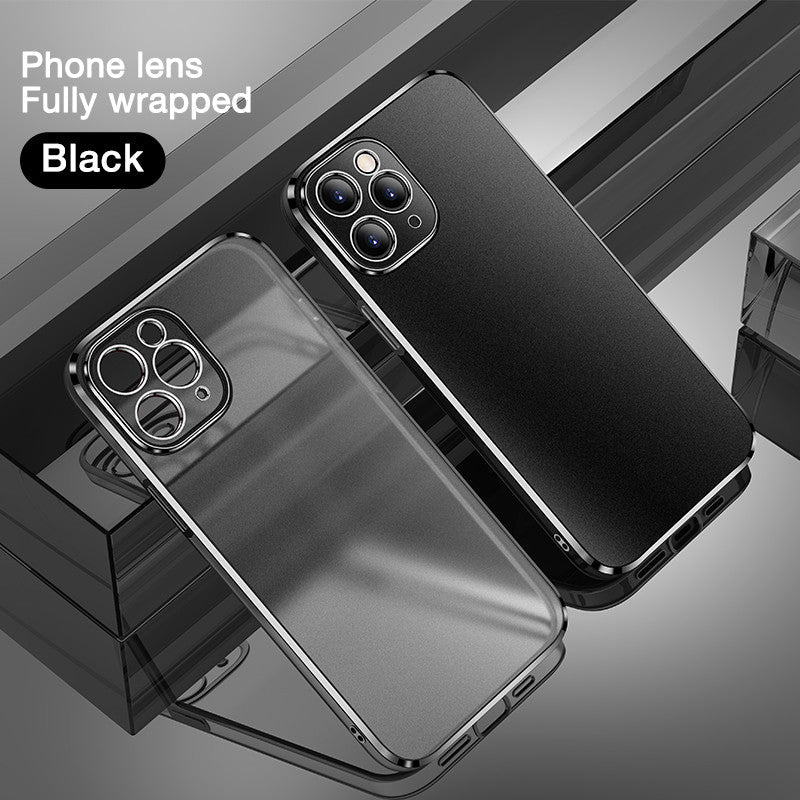 Rubik's Cube straight edge frosted mobile phone case with soft anti-fall shell