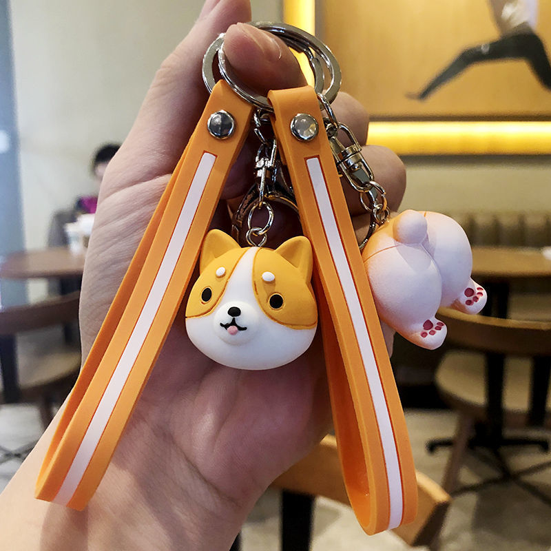 Cute creative key ring doll ornament կախ dangling from a keychain