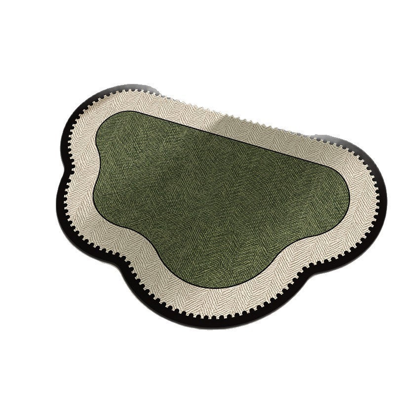 Water-absorbent non-slip quick-drying shower mat with textured surface for bathroom floors