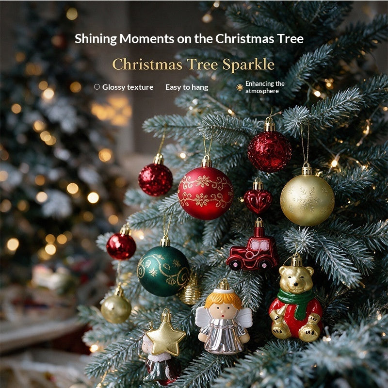 Christmas tree ornaments and decorations by My Store, assorted festive designs for holiday decorating