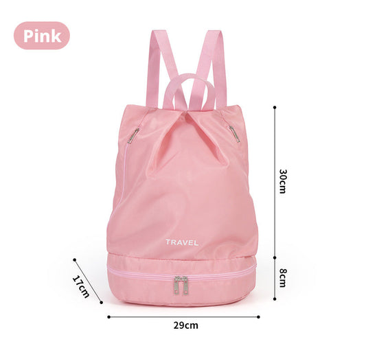 Black dry and wet separation swimming bag, 1 piece, GSFLYYB-001