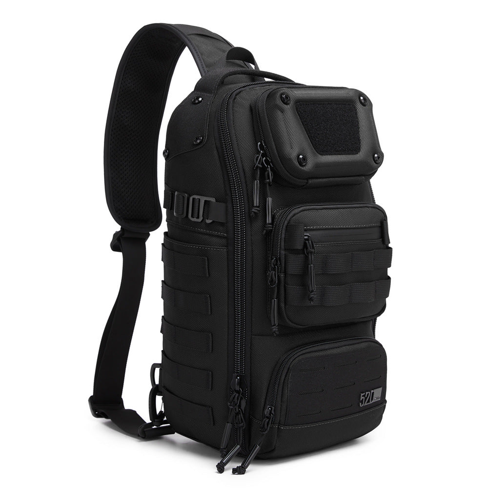 Men's multifunctional wear-resistant crossbody bag in a compact, durable design