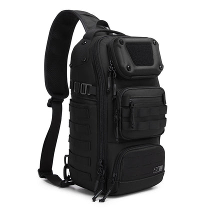 Men's multifunctional wear-resistant crossbody bag in a compact, durable design