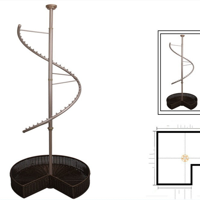360-degree rotating wardrobe closet hanger for organized clothing storage