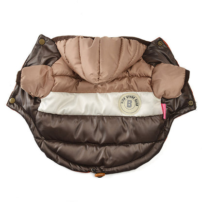 Waterproof warm pet cotton-padded jacket by My Store, shown in a cozy quilted design
