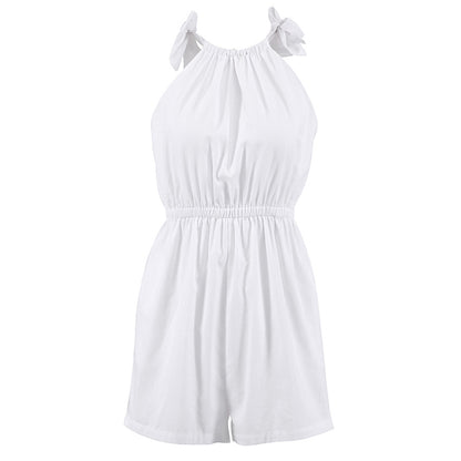 BackupMyFilesNow® 2022 summer European style sleeveless women's jumpsuit with a relaxed fit and stylish design.