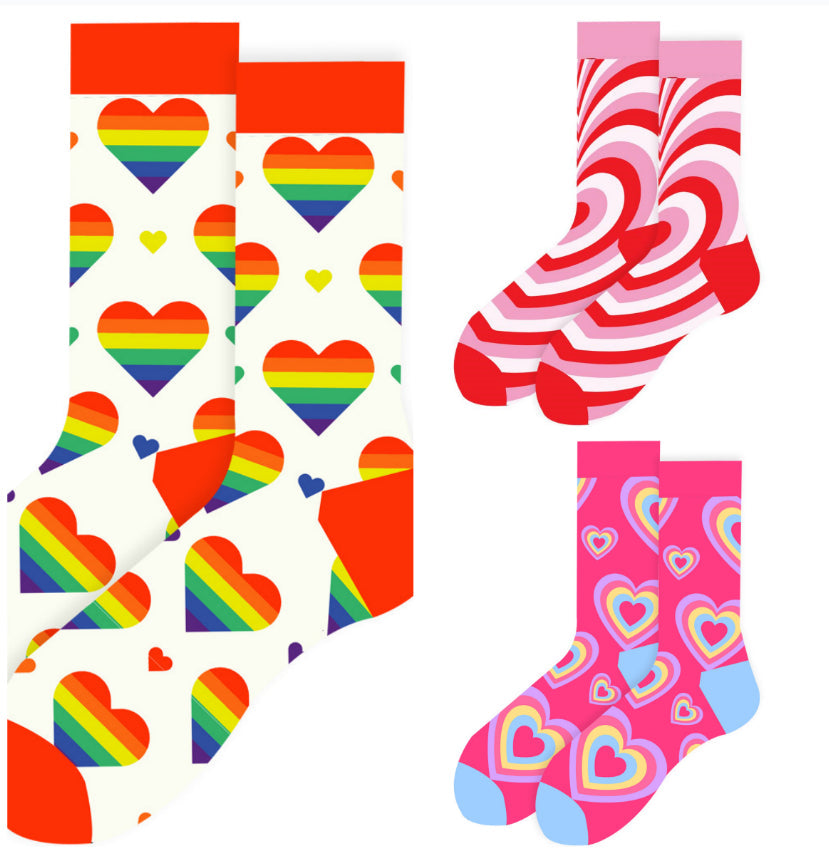 Fall winter cozy trendy socks for women by My Store, soft knit design in seasonal colors