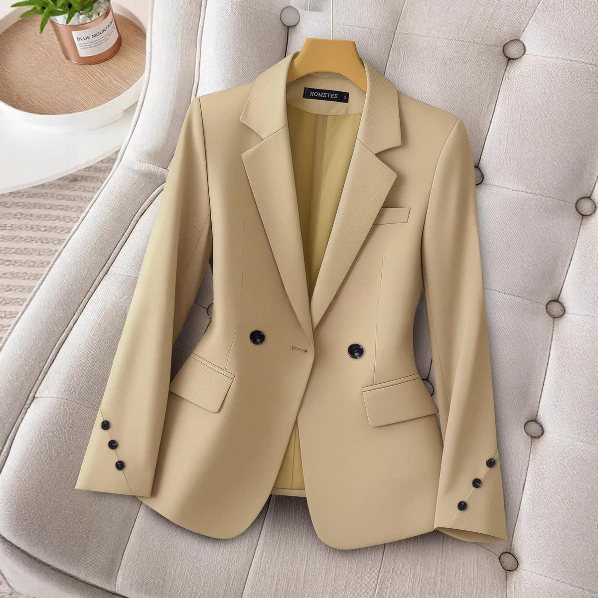 Women's casual blazer top by My Store in water texture pattern