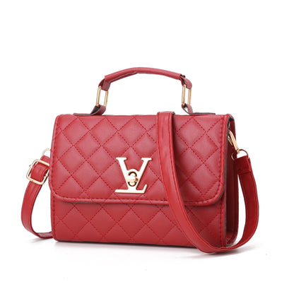 Backupyfilesnow Siruiyahan designer women's crossbody handbag with sleek black leather and gold-tone hardware.