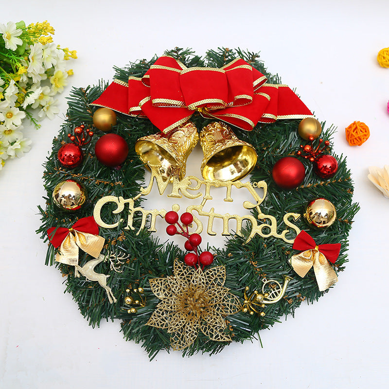 Christmas decorations garland wreath with festive greenery and seasonal accents by My Store