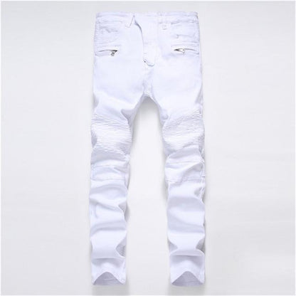 BackupMyFilesNow® crossover comfort jeans in classic denim, featuring a relaxed fit and stylish design for everyday wear.