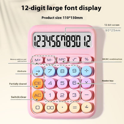 Multifunctional calculator for college students and children, compact student calculator with clear keypad