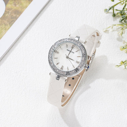 Women's waterproof high-end watch with belt by My Store
