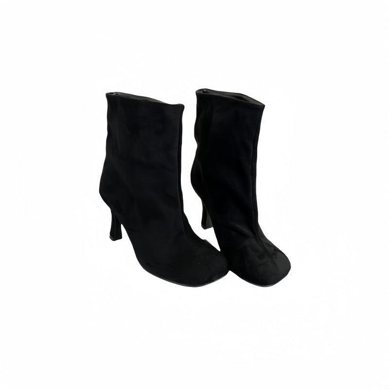 Commuter-style versatile solid-color booties by My Store