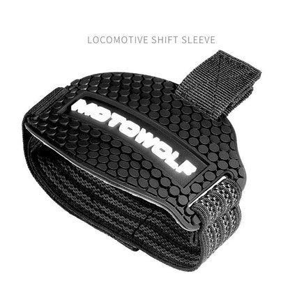 Motorcycle shoes protective gear with reinforced ankle and toe protection, black design