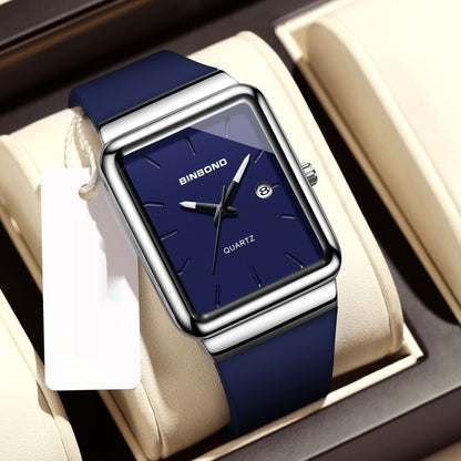 Sleek stylish waterproof men's watch with a modern design and durable wristband