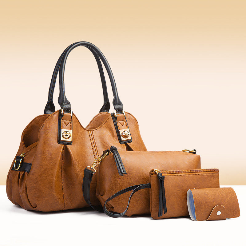Fashion Women's Handbag Set - Tote and Crossbody Bags