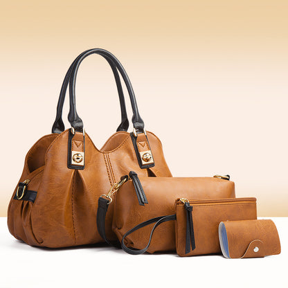 Fashion Women's Handbag Set - Tote and Crossbody Bags