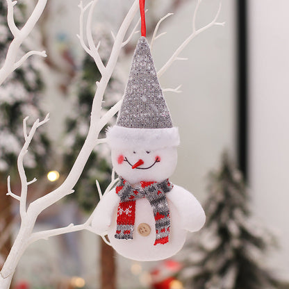Christmas tree cartoon doll pendant Christmas decoration by My Store