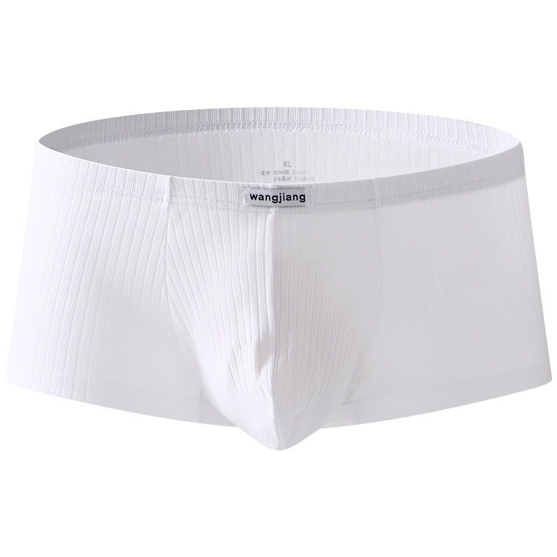 Men's cotton boxer briefs, four seasons universal design, front and back view