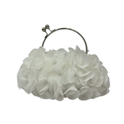 Women's three-dimensional lace casual handbag in a structured design with textured detailing
