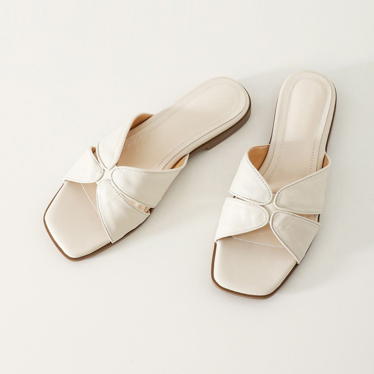 Fairy-style one-step slip-on comfortable sandals by My Store, shown from the side