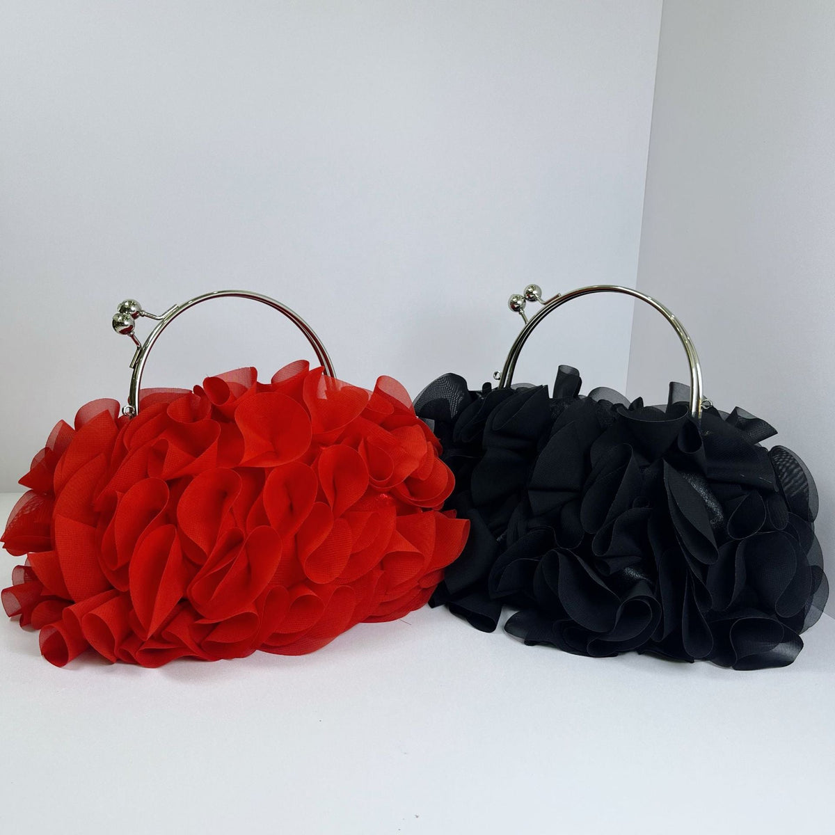 Women’s three-dimensional lace casual handbag in textured lace design, shown against a clean background