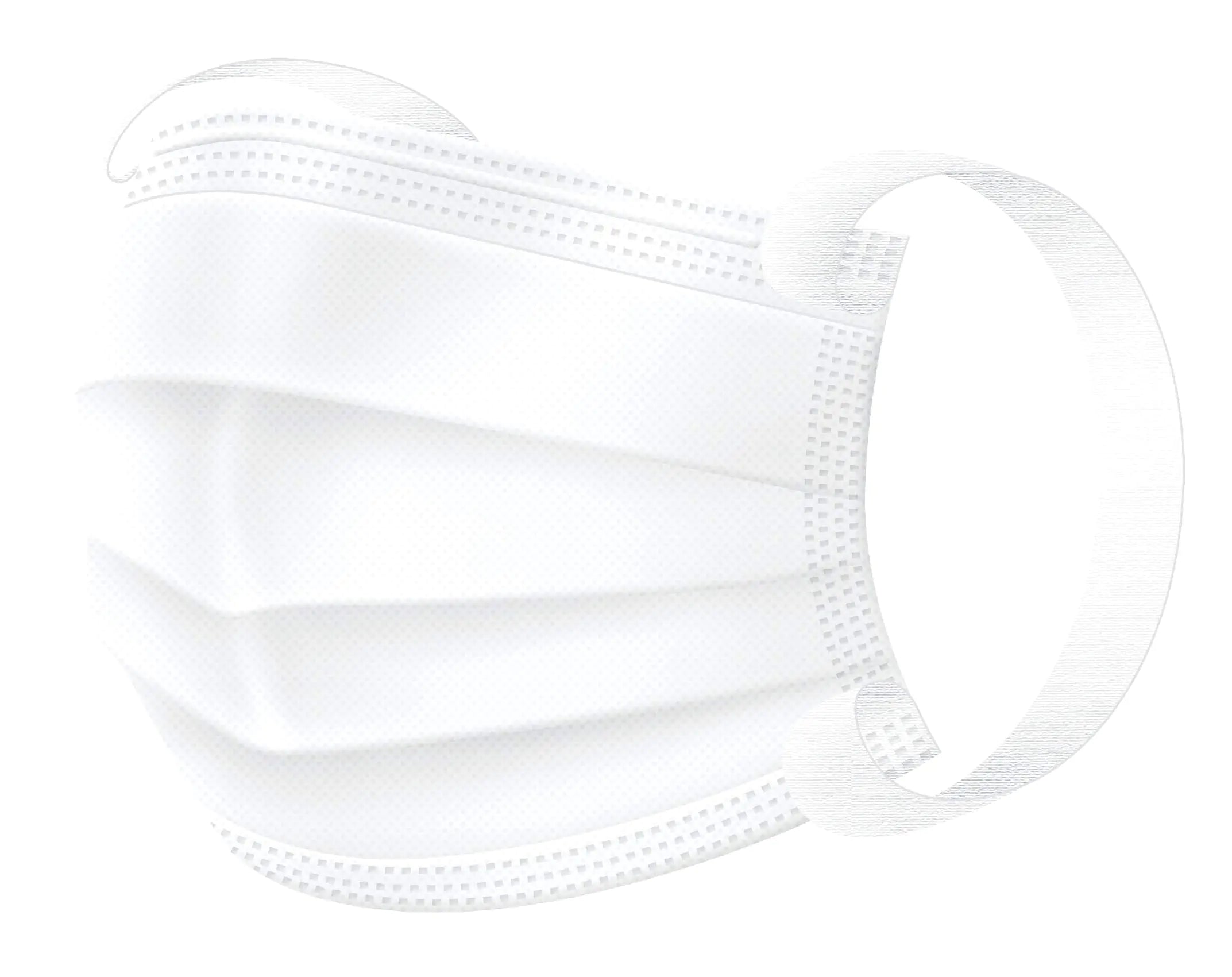 EVERYDAY MASK] General Face Mask with Wide Ear Bands | 3-ply Single-use Comfortable and Breathable mask 50 pack