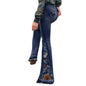 Chic 70s High Waist Flare Jeans for Women