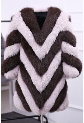 Women's personalized fashion fur coat in a stylish design