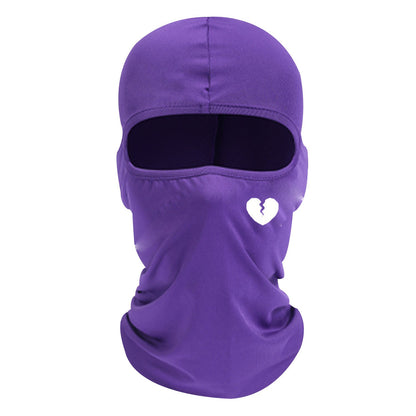 Outdoor breathable printed balaclava, single-hole pullover for sun protection