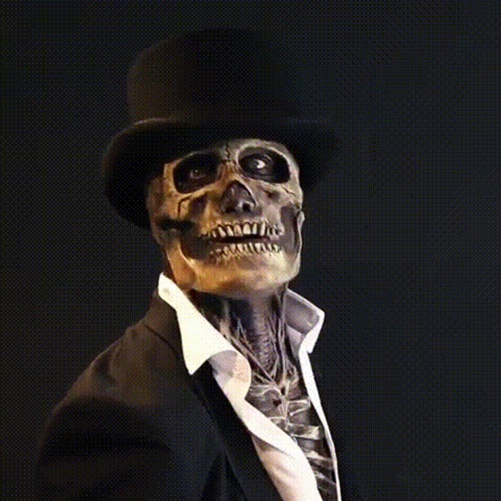 New Independence Battle Skeleton Mask, detailed skull design costume accessory