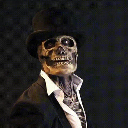 New Independence Battle Skeleton Mask, detailed skull design costume accessory