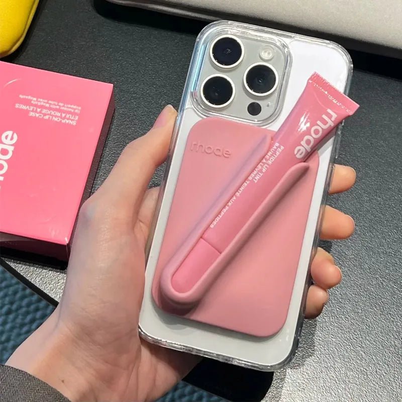 Fashion Brand Cosmetics Lip Gloss Portable Magnetic Mounting Bracket 6 Colors Patterned Lipstick Ribbon Raspberry Jelly Espresso - BACKUPMYFILESNOW.COM®