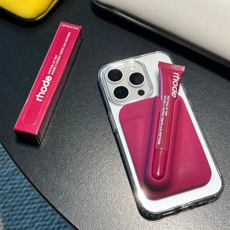 Fashion Brand Cosmetics Lip Gloss Portable Magnetic Mounting Bracket 6 Colors Patterned Lipstick Ribbon Raspberry Jelly Espresso - BACKUPMYFILESNOW.COM®
