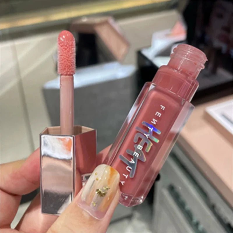 Fashion Fenty Beauty Lip Glaze Moisten Shine Glitter Lip Plumper Makeup For Beginner Liquid Lipstick Female Makeup Cosmetics - BACKUPMYFILESNOW.COM®