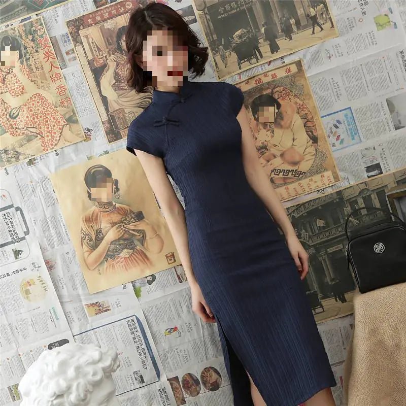 Fashion Long Elastic Slim Dress - BACKUPMYFILESNOW