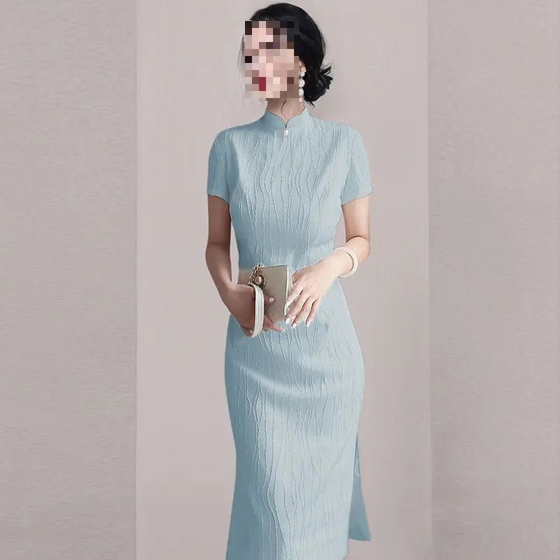 Fashion Long Elastic Slim Dress - BACKUPMYFILESNOW