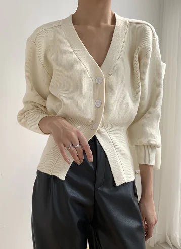 Fashion V - neck Sweater - BACKUPMYFILESNOW