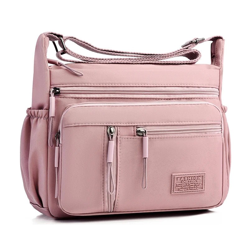 Fashion Women's Crossbody Bag Multi - Pockets High - Quality Waterproof Nylon Large Capacity Shoulder Messenger Handbag - BACKUPMYFILESNOW