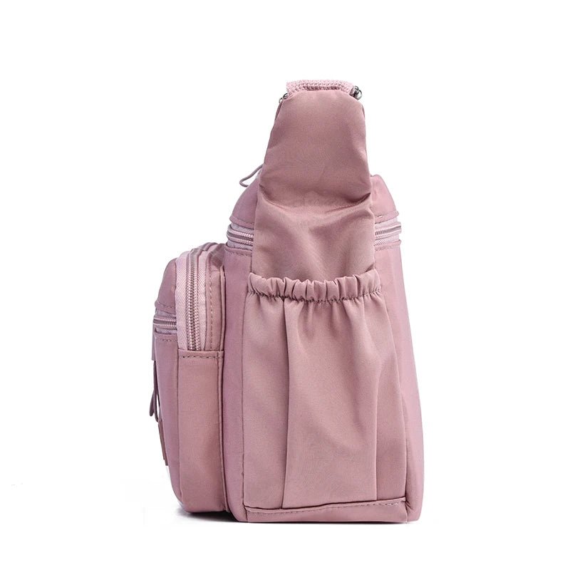 Fashion Women's Crossbody Bag Multi - Pockets High - Quality Waterproof Nylon Large Capacity Shoulder Messenger Handbag - BACKUPMYFILESNOW