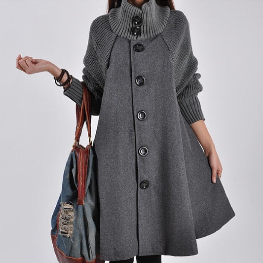 Women's mid-length fashion trench coat in a classic tailored design