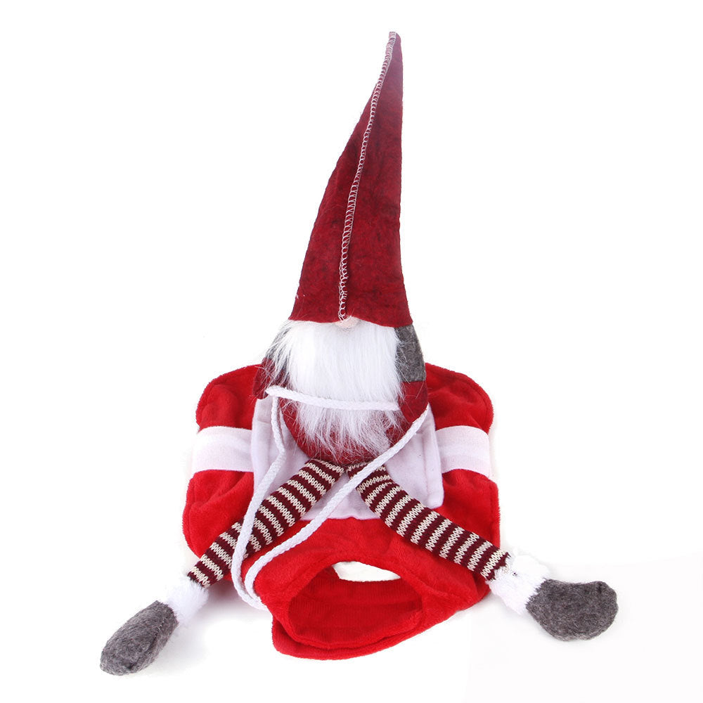 Dog Christmas clothes featuring Santa Claus riding a deer design My Store costumes