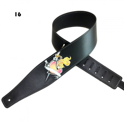 Color printing folk guitar shoulder strap for musical instrument accessories, patterned fabric design