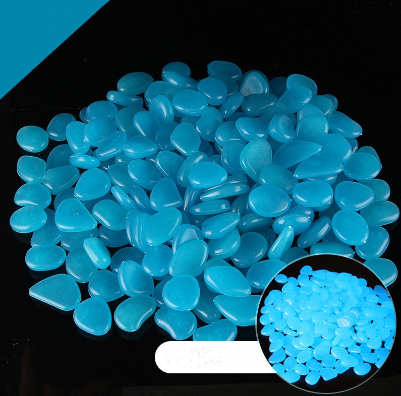 Glow in the dark rocks by My Store, colorful stones glowing against a dark background