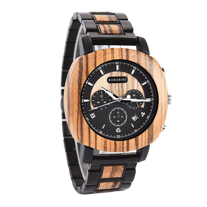 Casual stylish trendy quartz watch with a minimalist round dial and adjustable wrist strap
